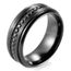 Bague De Mariage Homme Avec Zirconium Noir Furtif Et Bague Avec