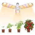 Lampe de Croissance pour Plantes, E27 150W Lampe pour Plante 414 LEDs Lampe Horticole 180° Enluminure Secteur Spectre Complet p[126]-0