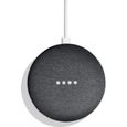 Haut-parleur intelligent Google Home Mini - Charbon - Active - Intégré - Sans fil-0