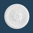 Rosace élégante Marbet R-6 | Ø 30 cm | polystyrène léger blanc-0