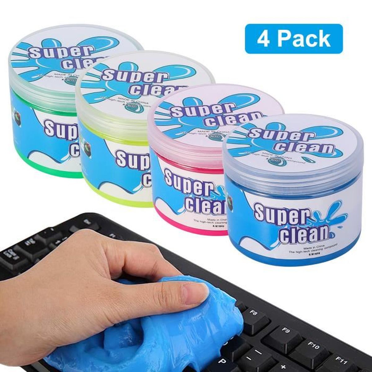 1pcs Super Clean Gel Nettoyant Clavier Nettoie la Poussière et la Saleté pour Ordinateur Rose Calculatrices PC Téléphone Laptop Home Dust Gel Nettoyant universel Clavier Évents de Voiture 
