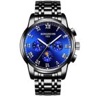 WILTEC RMEGA Coffret Cadeau Montre Homme, Montre Chic, Montre pour Homme - Analogique - Acier - Noir