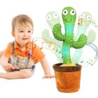 CULINAX Jouet Cactus Qui Répète, Cactus Qui Parle et Chantant, Répétez Ce Que Vous Dites de Nouveaux Cactus en Peluche Cactus Qui Danse