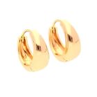 BIJOUTERIE PAPILLON BLEU Boucles d'Oreilles - Femme - Créoles - 18 mm - Jonc - Bombé - Plaqué Or Jaune 750/1000 - 3 Microns