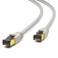 HB-DIGITAL 10m Câble patch CAT 8.1 LAN F/FTP PIMF 2xRJ45 mâle Cuivre LSZH Sans halogène RoHS-Compliant 40 Gbits Ethernet Port 200