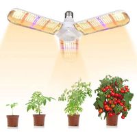 Lampe de Croissance pour Plantes, E27 150W Lampe pour Plante 414 LEDs Lampe Horticole 180° Enluminure Secteur Spectre Complet p[126]