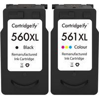 560XL 561XL Cartouche Compatible avec Canon PG560 CL-561 XL Cartouches d'encre Multipack, pour PIXMA TS5350 TS5352 TS7450 TS7451 T