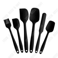changm- Lot de 6 pièces spatule en silicone brosse à huile ustensile de cuisine ensemble d'outils cuillère de cuisson antiadhésif