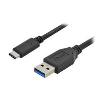 Câble adaptateur USB Superspeed Type C vers USB Type A 1 m Noir