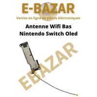 Antenne Wifi Bluetooth pour Nintendo Switch OLED - EBAZAR - Module Bas Oled - Gris - Noir - Garantie 2 ans