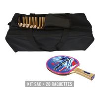 Kit raquette (sac + 20 raquettes) Sporti France Shooter - noir - TU