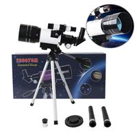 TD® 30070 télescope astronomique haute définition haute puissance argent édition standard cadeau pour enfants double usage ciel et