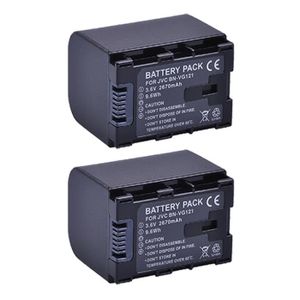 BATTERIE APPAREIL PHOTO 2 batteries 2670mAh BN-VG121,VG121U,VG121US + char