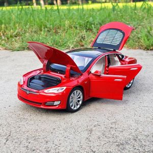 VOITURE - CAMION Modèles Rouge - Voiture Miniature Tesla Model X Mo