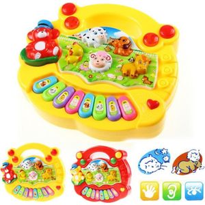 JEU D'APPRENTISSAGE Jouet Éveil Ferme Animaux Pédagogique Musical Luminaire Musique Piano Jouet du Développement Bébé Enfants Jouets Éducatifs