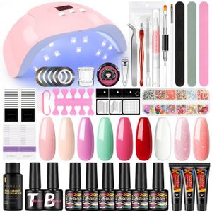 KIT FAUX ONGLES COSCELIA Kit Ongle Gel UV Complet 36W Lampe Vernis