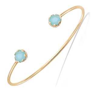 BRACELET - GOURMETTE Bracelet Plaqué Or 'Cléopatra' turquoise doré doré