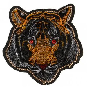 Écusson Thermocollant Tigre Rugissant - 28x40cm - Déco Vêtements, Sacs - Multicolore