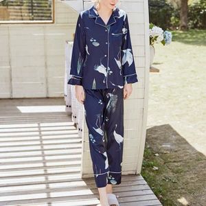 Cadeau Pyjama Confort Pyjama Femme 100% Coton GLOBAL - Ensemble Manches Longues Pantalon Taille élastique Vêtement Maison Confortable