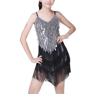 Vêtements de danse enfants filles latin jazz robe de danse costume  compétition r