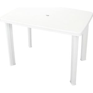 table de jardin rectangulaire sorrento 6 places 140 x 80 x 72 cm blanc cdiscount jardin