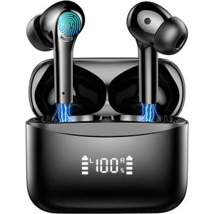 CASQUE - ÉCOUTEURS Écouteurs Bluetooth 5.3, Écouteur Sans Fil Avec 4 