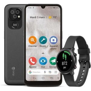 Téléphone portable 8100 + Watch - Smartphone 4G Facile Pour Seniors -