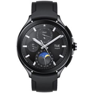 MONTRE CONNECTÉE Montre connectée Xiaomi Mi Watch 2 Pro 46 mm Bluetooth Noir avec bracelet caoutchouc Noir