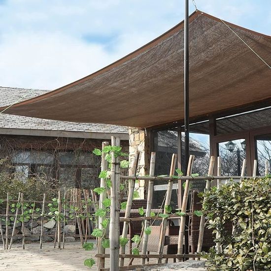 Filet D'ombrage Aluminium Réfléchissant 55% – 2x2,5 M, œillets Tous Les 50 Cm, Pour Serre, Voiture, Jardin Filet D'ombrage Réfléchissant