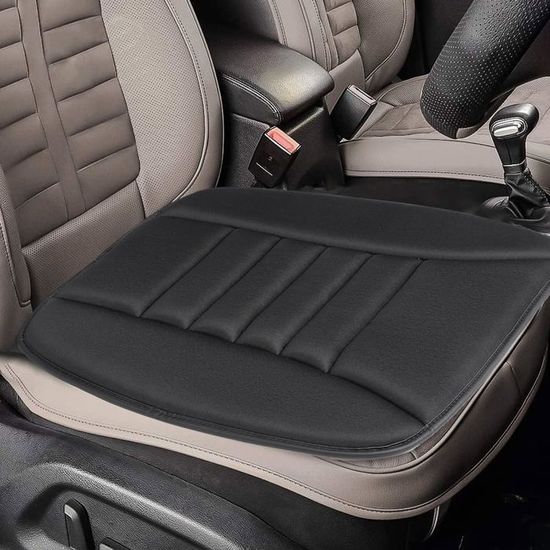 HONCENMAX Coussin Voiture Siege, Housse de Siège, Mousse Mémoire Protection Chaise Confortable Antidérapant Mat Pad Couverture Siège Auto, pour Auto Bureau Domicile - 1 Paquet