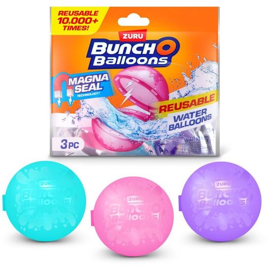 Pilikoll 16 Ballons D'eau Réutilisables - Magnétiques, Silicone - Auto-obturants, Remplissage Rapide - Pour Enfants Et Adultes - Jeux Jardin, Piscine
