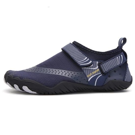A021 Blue 42 -Chaussures en caoutchouc en amont respirantes et antidérapantes, pour Jogging en plein air, Sport aquatique, chaussett