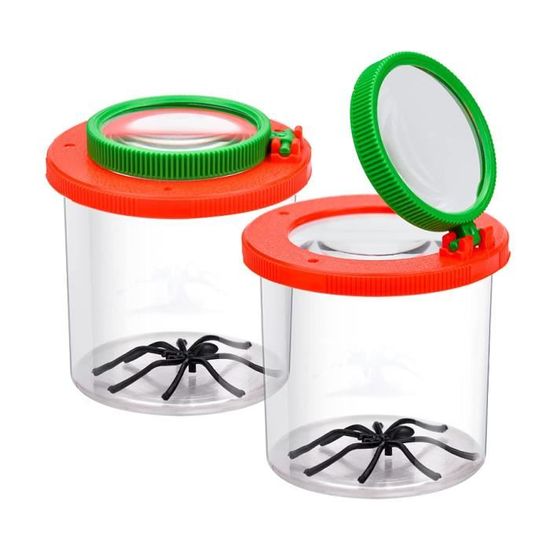 Boîte à Insectes Avec Loupe - Observatoire Portable Pour Enfants - Jeu éducatif Exploration Nature - Grossissement 8x Et 5x