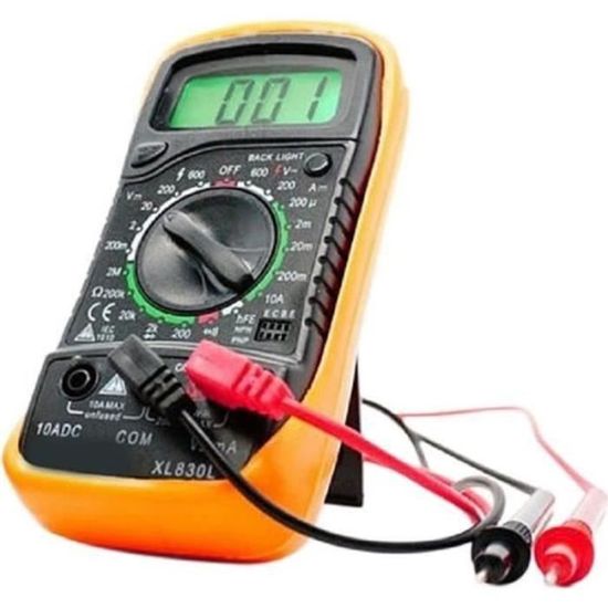 Tester Prise De Terre Avec Multimetre ELECTRICITE MULTIMETRE - DETECTEUR DE TERRE - TEST PRISE Jaune