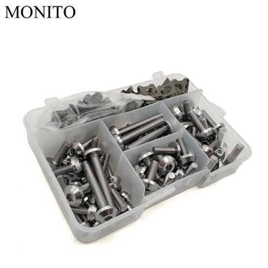 BYLKFC Ensemble De Vis De Carénage Kit De Boulons De Carénage De Moto