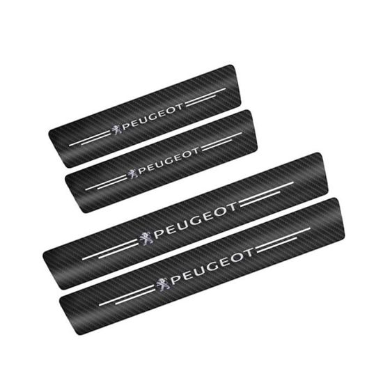 SJSHOPS 4 Pièces Seuils De Porte Voiture En Fibre De Carbone Pour