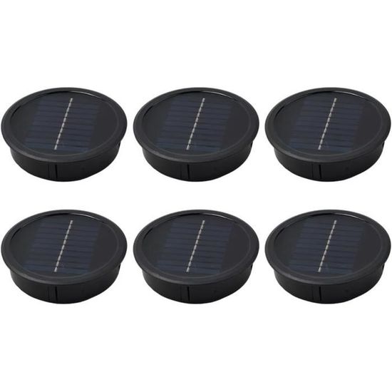Lot De 6 Ampoules Solaires De Remplacement Pour Lanternes Extérieures - Diamètre ~70 Mm, étanches, Auto-allumage - Charge 6-8h, éclaire 8-10h