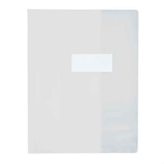 ELBA Buchumschlag PVC 150 Strong Line - Transparent Violett, 24 X 32 Cm, Mit Verstärkten Ecken
