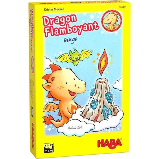 Jeu de société - HABA - Bingo Dragon Flamboyant - Enfant - Mixte - 3 ans et plus