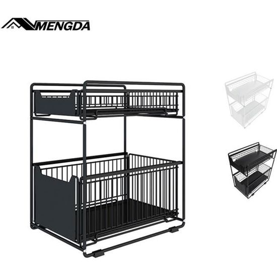 32 Boîtes De Rangement Noir - Organisateur Tiroir - 3 Tailles - Modulable