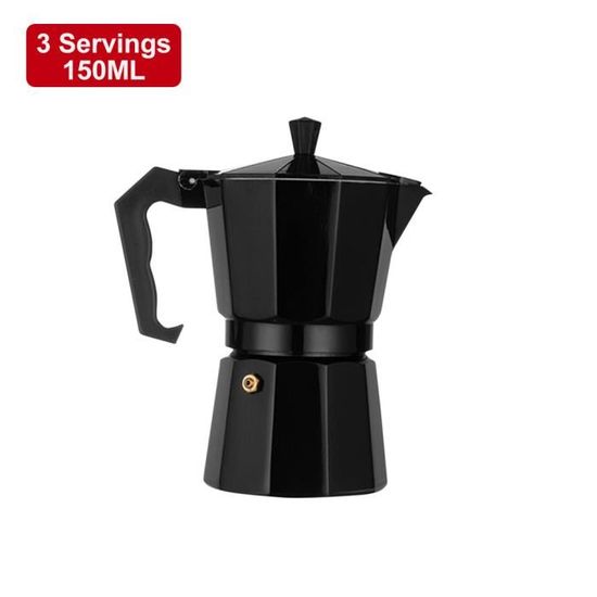 Cafetière Italienne Moka Pot 150ml - Aluminium Induction Pour Café Expresso Maison