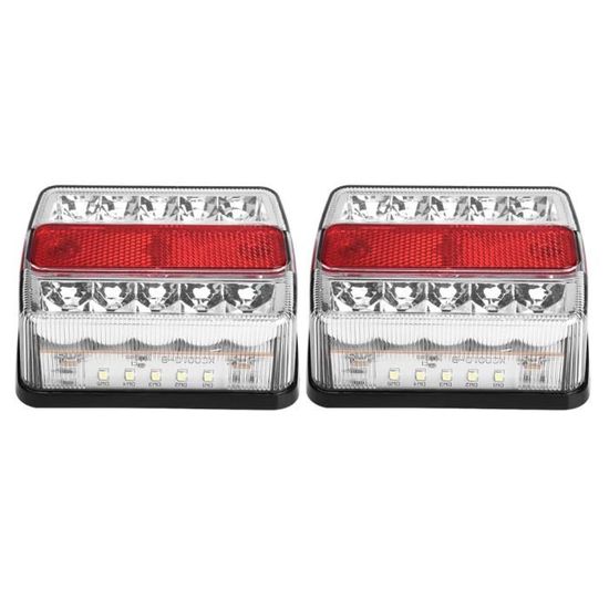 Kit de feux LED submersibles 12 V pour remorque, bateau