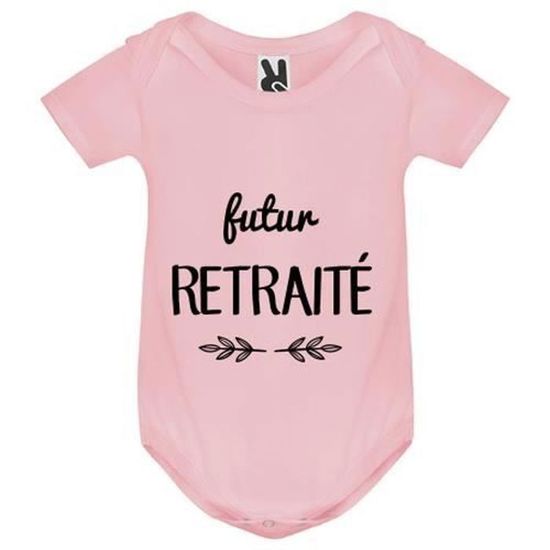 Body Bebe Bebe Fille Rose Futur Retraite Rose Cdiscount Pret A Porter