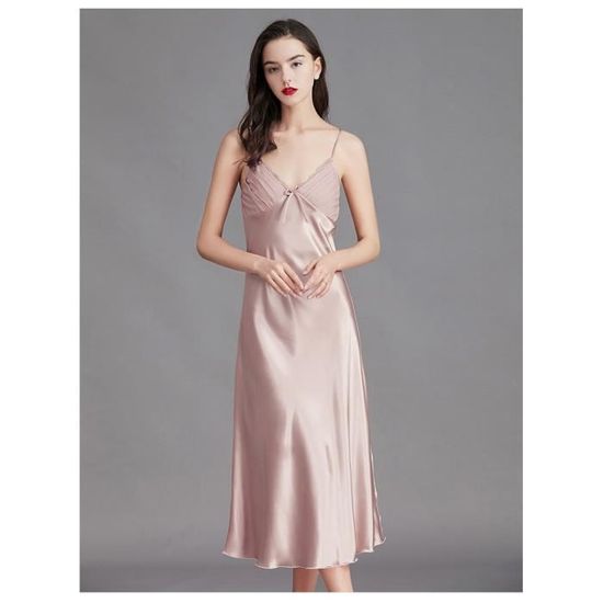 Nuisette Vintage Robe De Nuit Déshabillé - Taille 50, Couleur Saumon - Neuf Sans étiquettes