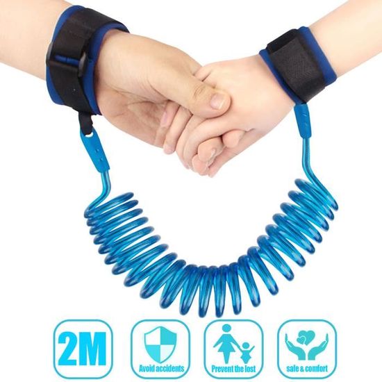 Laisse De Sécurité Enfant - Bracelet Réglable 2,5m, Rotation 360° - Pour Courses, Voyages, Parc - 8