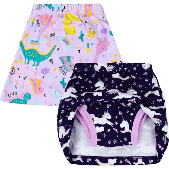 Culottes D’apprentissage Réutilisables – Lot De 3, Coton Lavable, Pour Enfants 1-6 Ans, Style 5, Taille M
