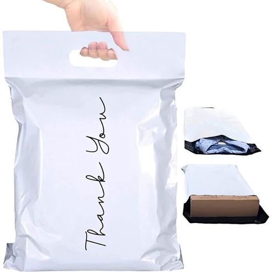 Enveloppe plastique d'expédition pour colis Vinted - x50 - HAUTE QUALITÉ -  Sac thank you - Pochette postale de protection op[12] - Cdiscount  Beaux-Arts et Loisirs créatifs