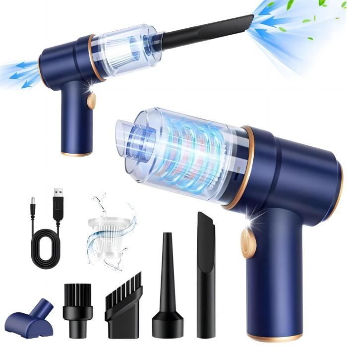 Aspirateur De Voiture Sans Fil SEALIGHT - 21000Pa, 2 Batteries Amovibles, 7 Accessoires, Moteur Sans Balais
