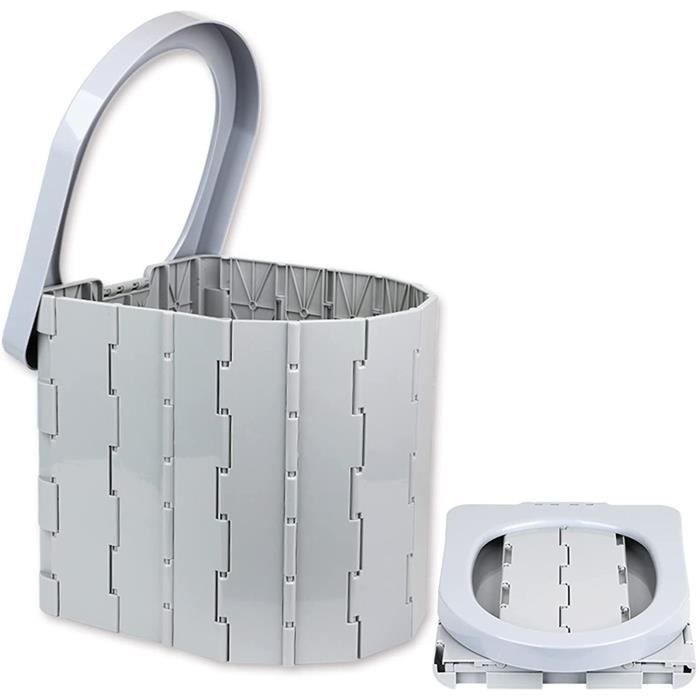 Pot De Toilette Pliable Et Portable 20L - Pour Camping, Van, Randonnée Et Plage