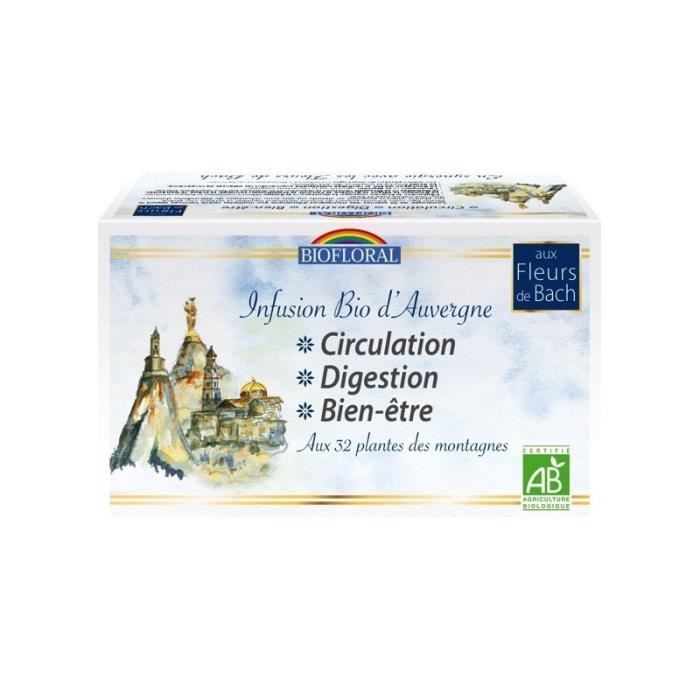 Biofloral Infusion Fleurs de Bach Circulation 20 sachets